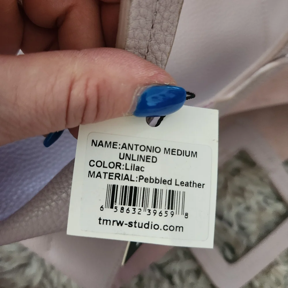 TMRW Studio Antonio‎ Medium Tote Lilac Pebbled Leather